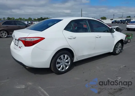 2016 Toyota Corolla Le z USA, uszkodzony, nr VIN 2T1BURHE4GC544423